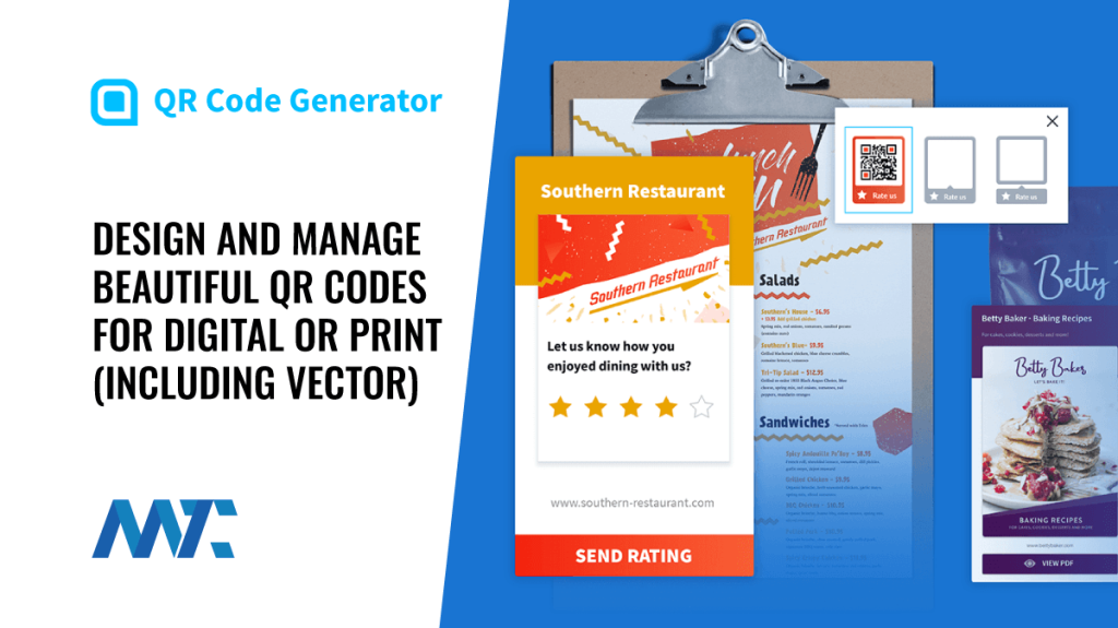 QR Code Designer and Manager - Vector, PNG, EPS, JPG, SVG