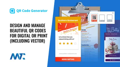 QR Code Designer and Manager - Vector, PNG, EPS, JPG, SVG