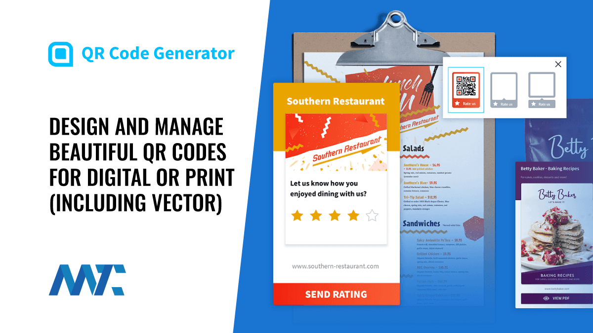 QR Code Designer and Manager - Vector, PNG, EPS, JPG, SVG