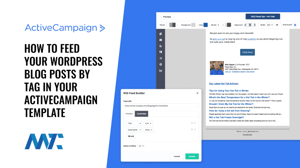 ActiveCampaign RSS Feed By Email