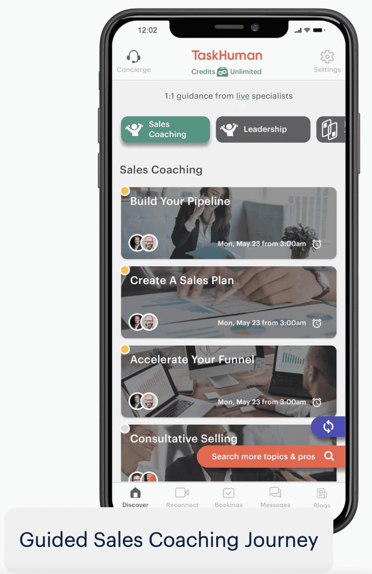 TaskHuman: A Real-Time Digital Sales Coaching Platform 2 TaskHuman Real-Time Sales Coaching Mobile App