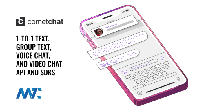 CometChat API and SDK for Text, Voice, or Video Chat