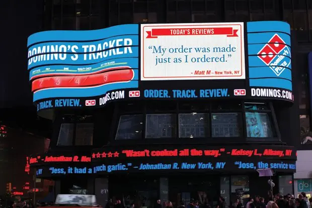 Dominos in Times Square