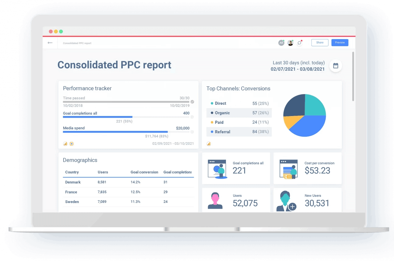 Whatagraph PPC Report