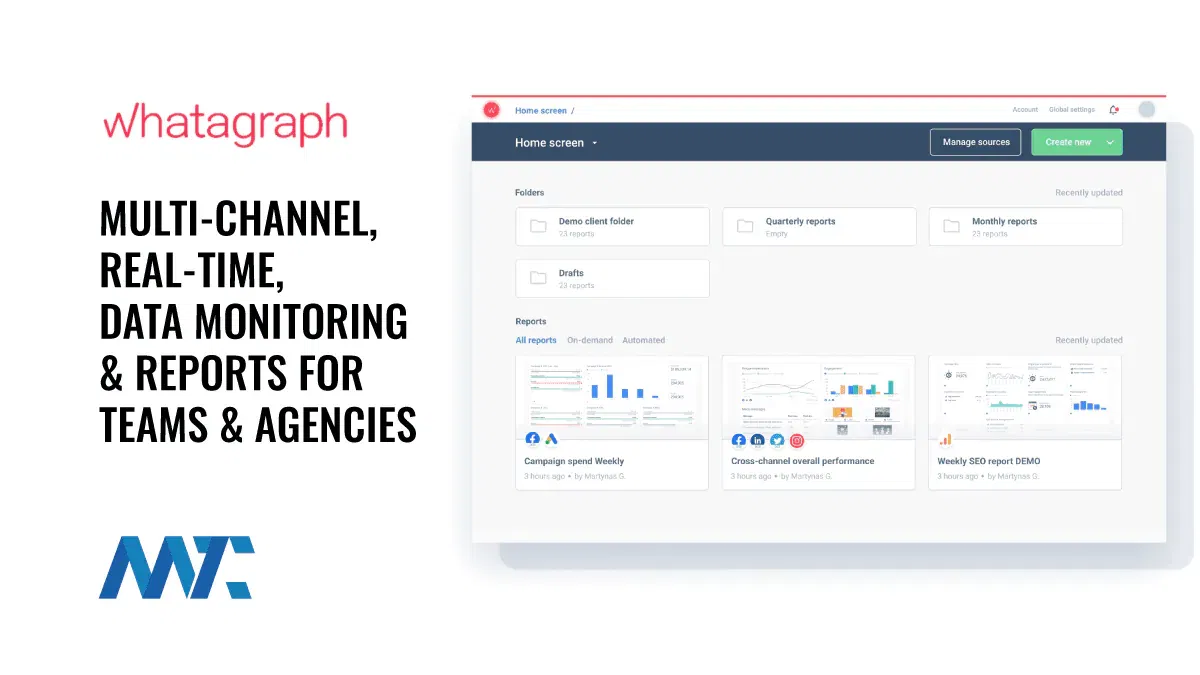Whatagraph Multi-Channel Agency Reporting Platform