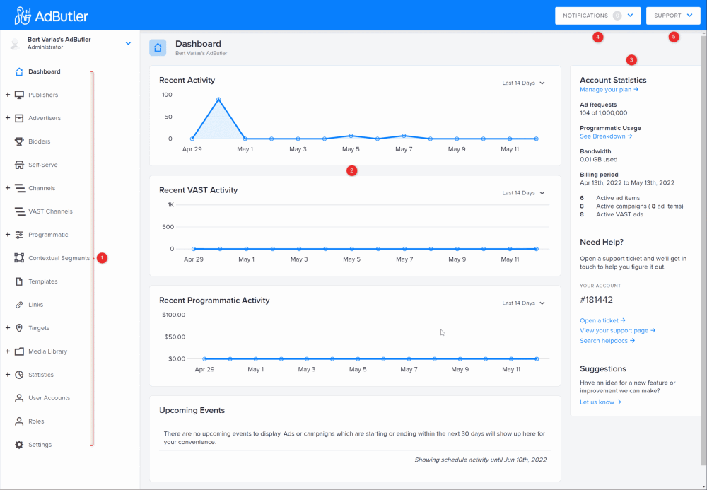AdButler: Manage Your Site's Advertising Packages and Ad Serving Within WordPress 2 adbutler dashboard