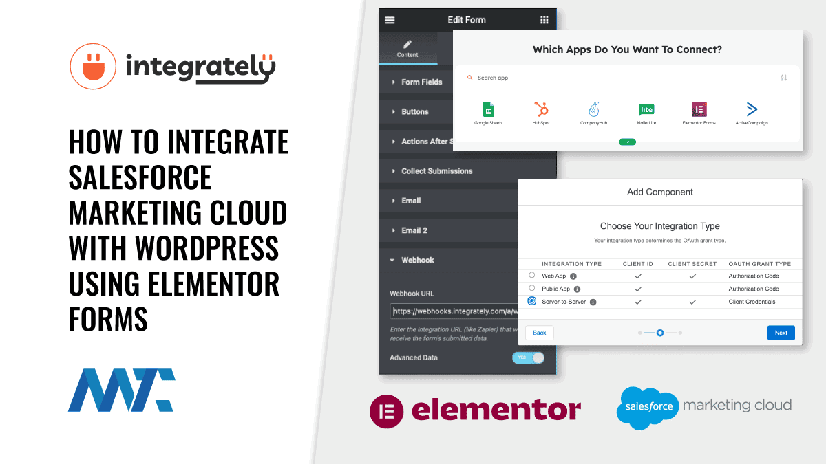 Integrately: How To Integrate Salesforce Marketing Cloud With WordPress Using Elementor Forms 1 Integrately: WordPress Elementor Form Webhook to Salesforce Marketing Cloud App Integration