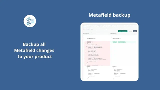 Shopify Backups - Metafield Backups