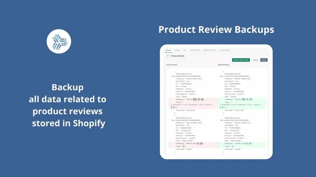 Shopify Backups - Product Review Backups