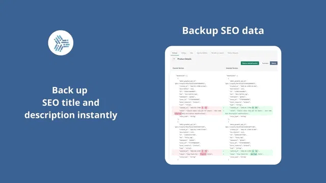 Shopify Backups - Backup SEO Data