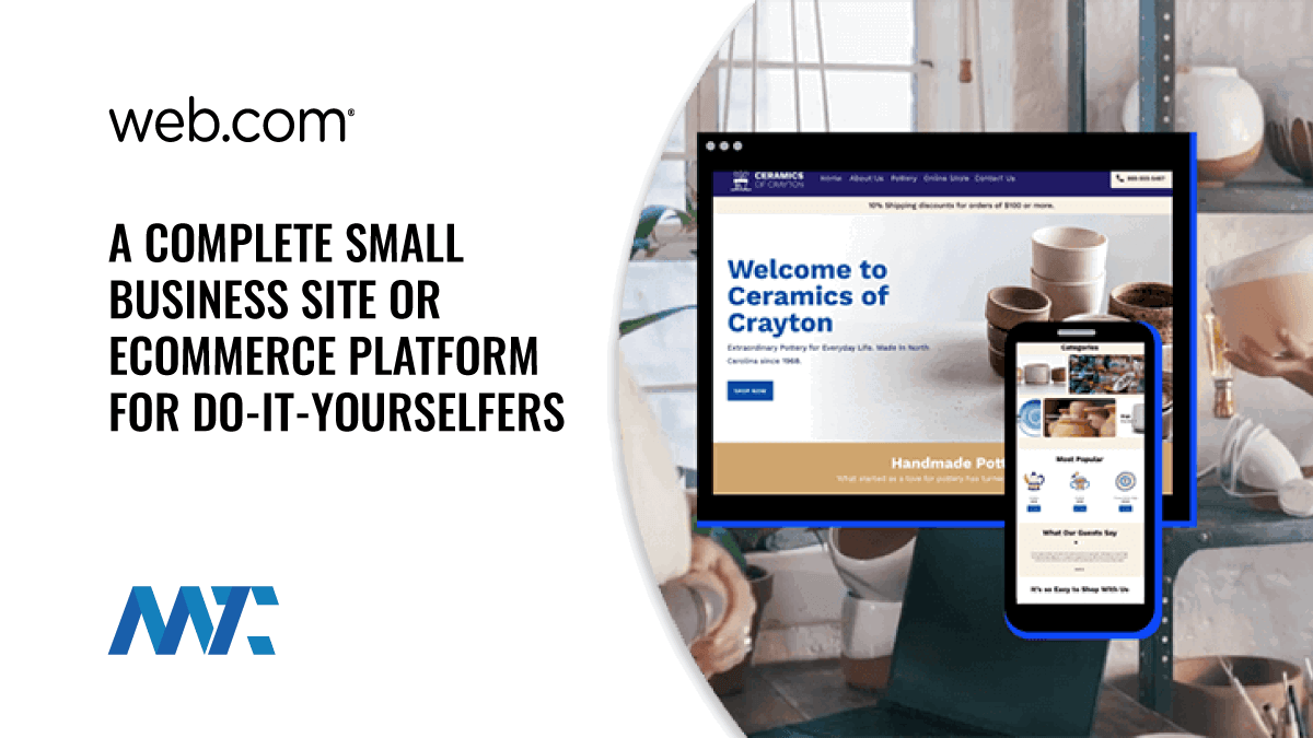 Web.com: Complete Business Domain, Site, Ecommerce, and Business Email Platform for DIYs