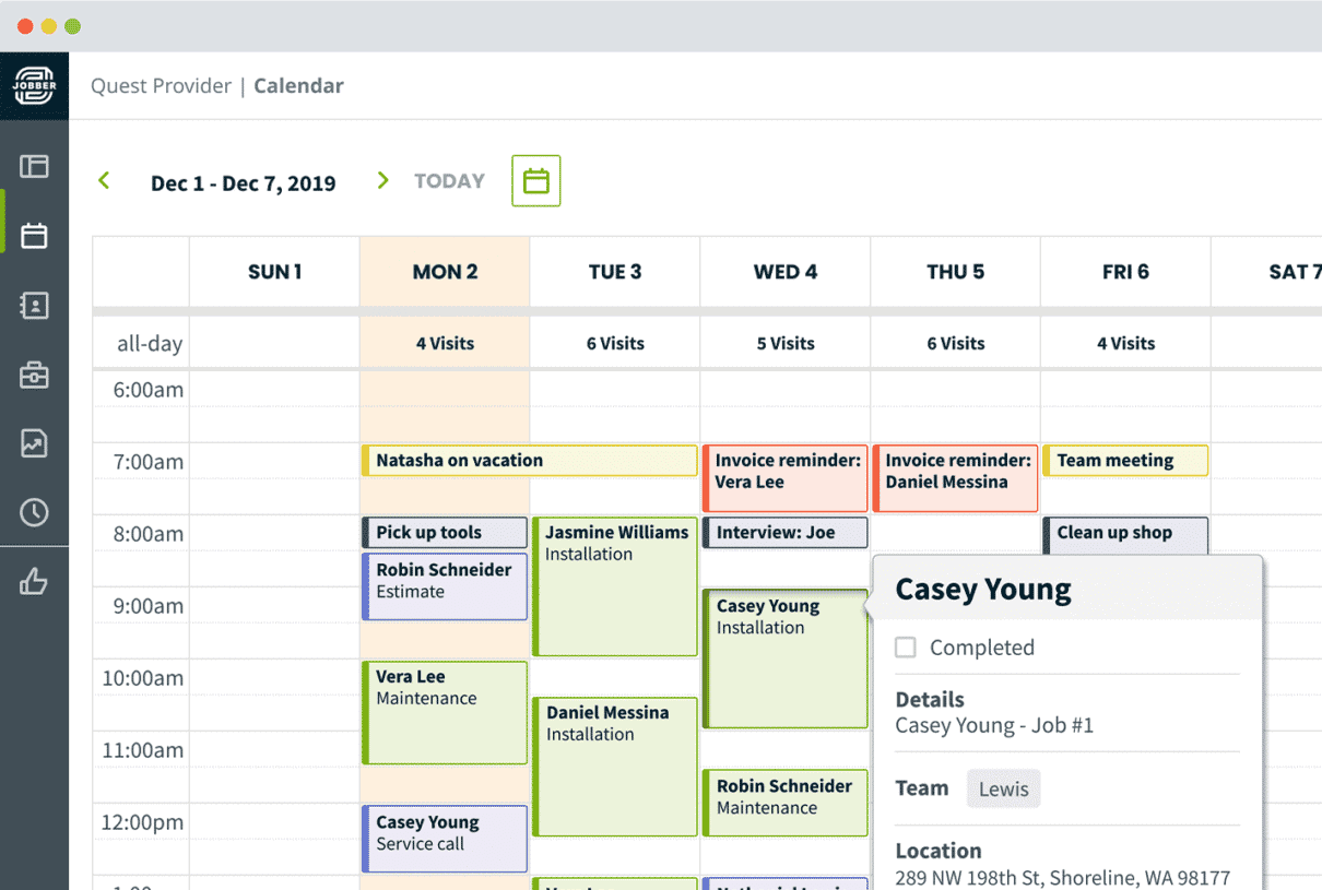 jobber-scheduling