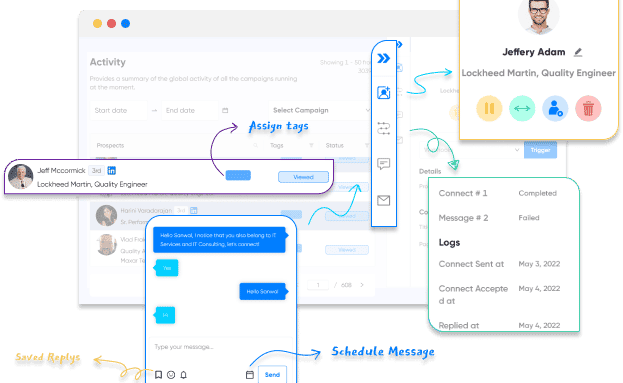 LinkedCamp - Personalized LinkedIn messaging touches