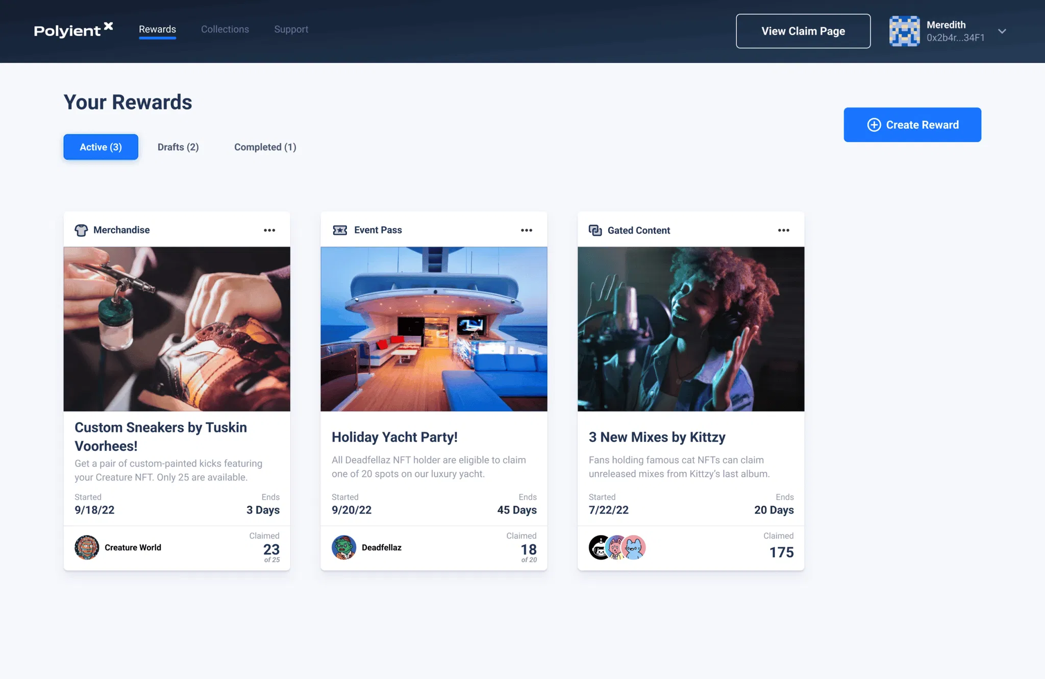 PolientX Admin Rewards