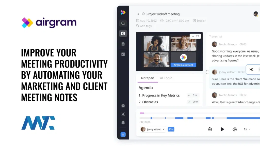 Airgram Meeting Bot for AI Note Taking on Zoom, Google Meet, and Microsoft Teams