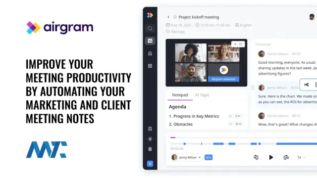 Airgram Meeting Bot for AI Note Taking on Zoom, Google Meet, and Microsoft Teams