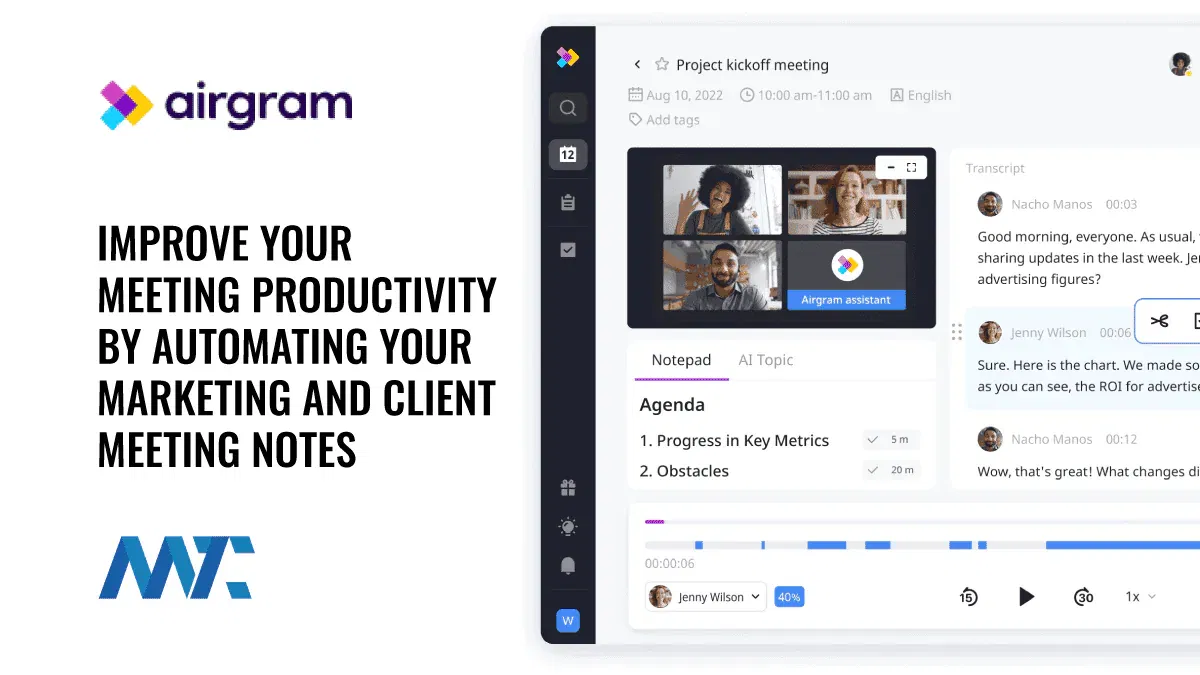 Airgram Meeting Bot for AI Note Taking on Zoom, Google Meet, and Microsoft Teams