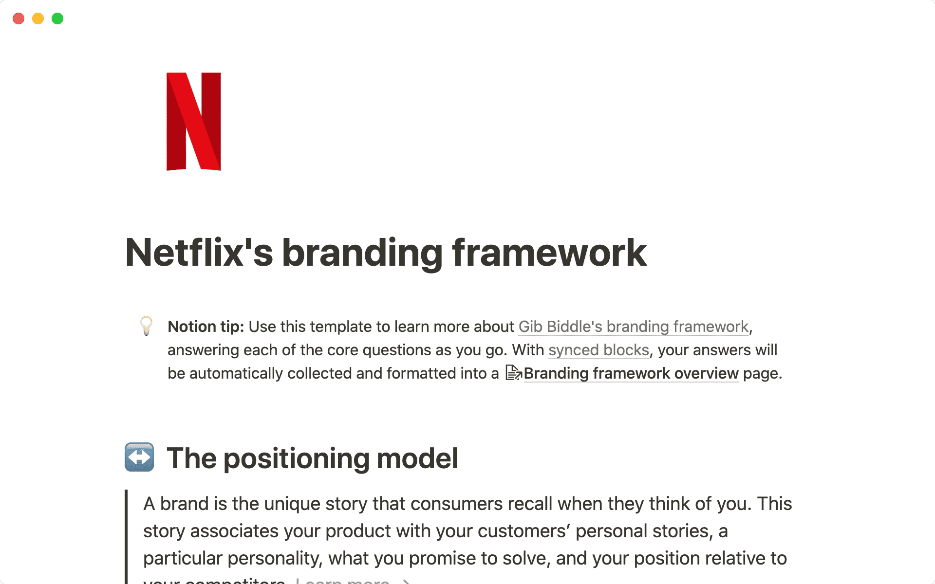 Branding Template
