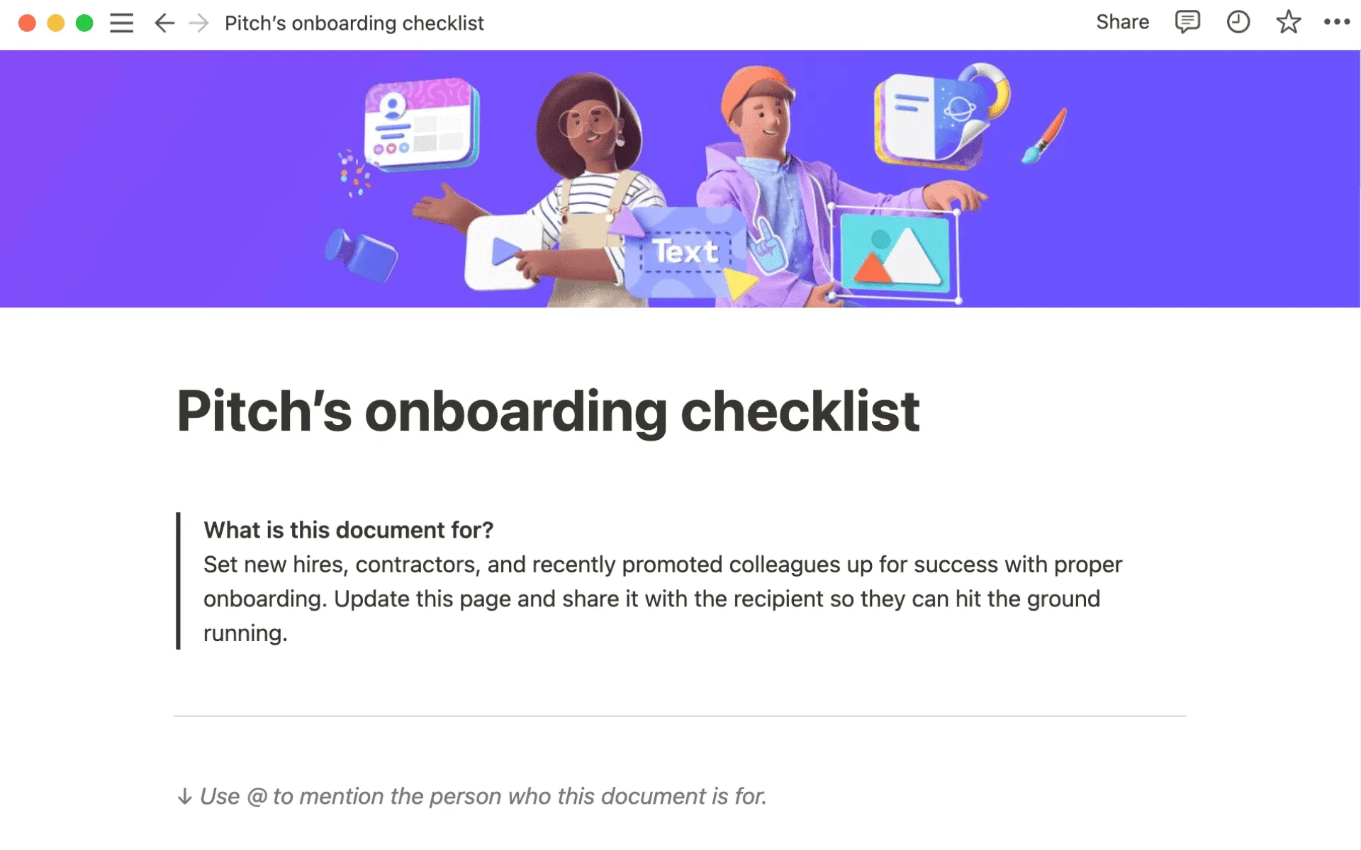 Notion - Onboarding Checklist Template