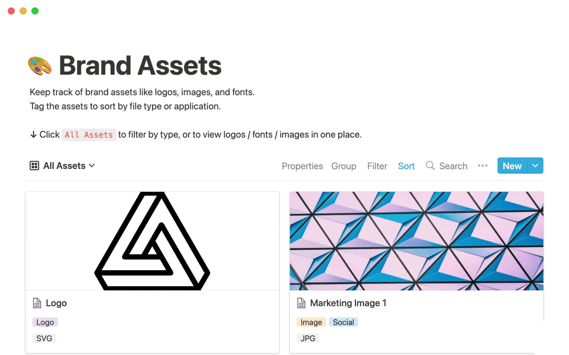 Brand Asset Template