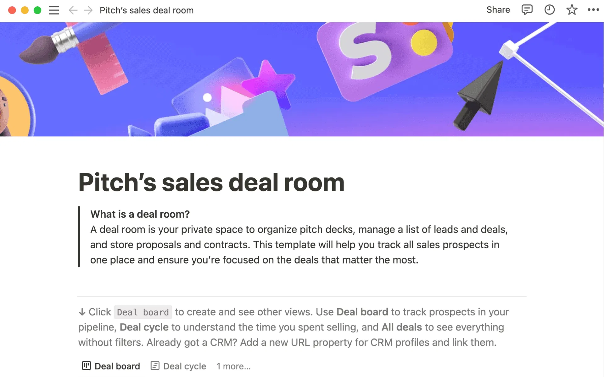 Notion - Sales Pitch Template
