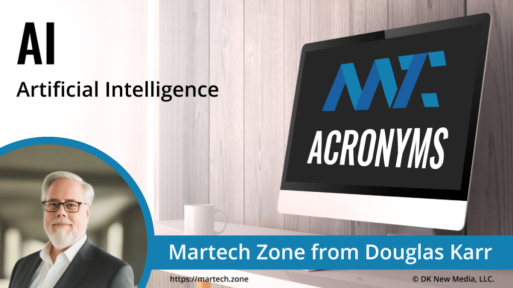 AI: Artificial Intelligence What is the acronym AI? Artificial Intelligence