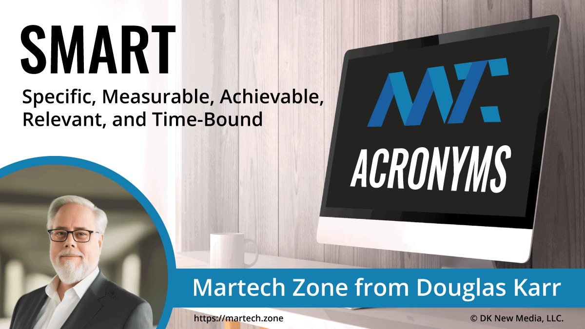 SMART: Specific, Measurable, Achievable, Relevant, and Time-Bound