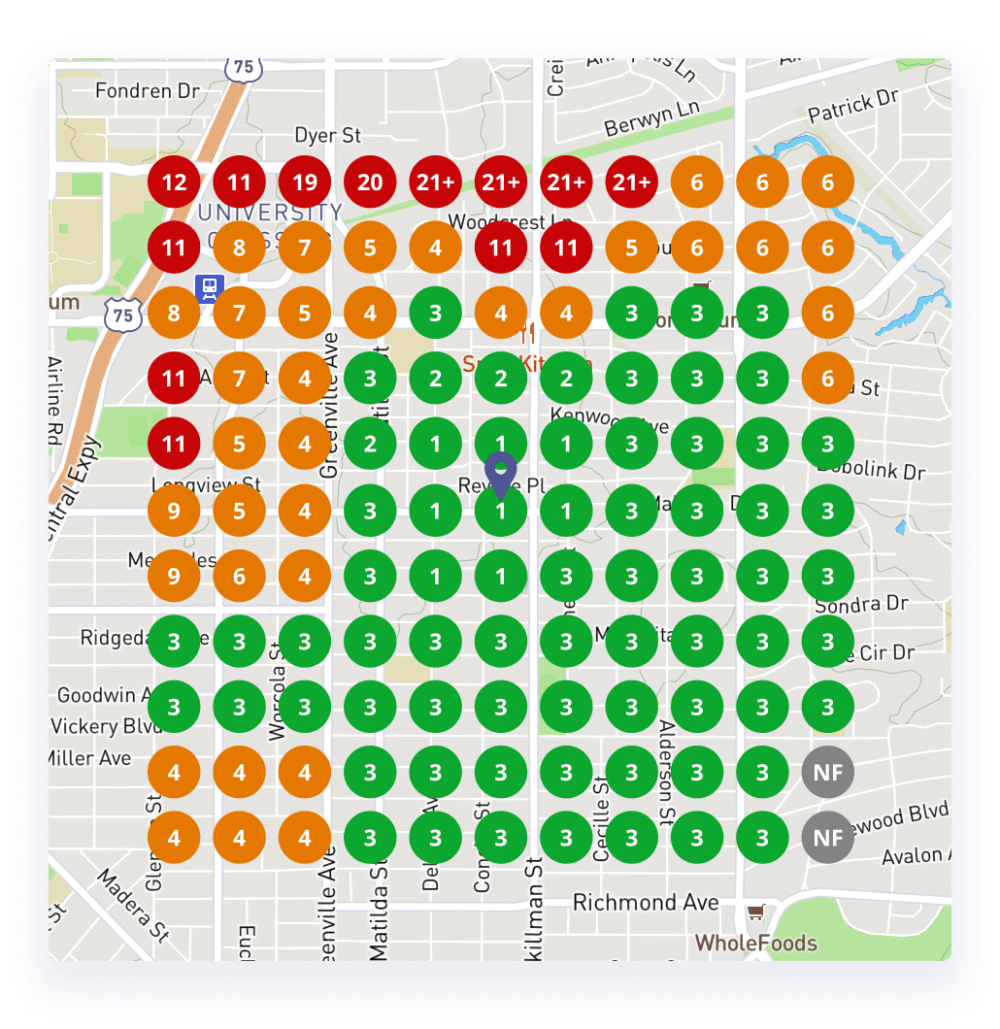 brightlocal local search grid