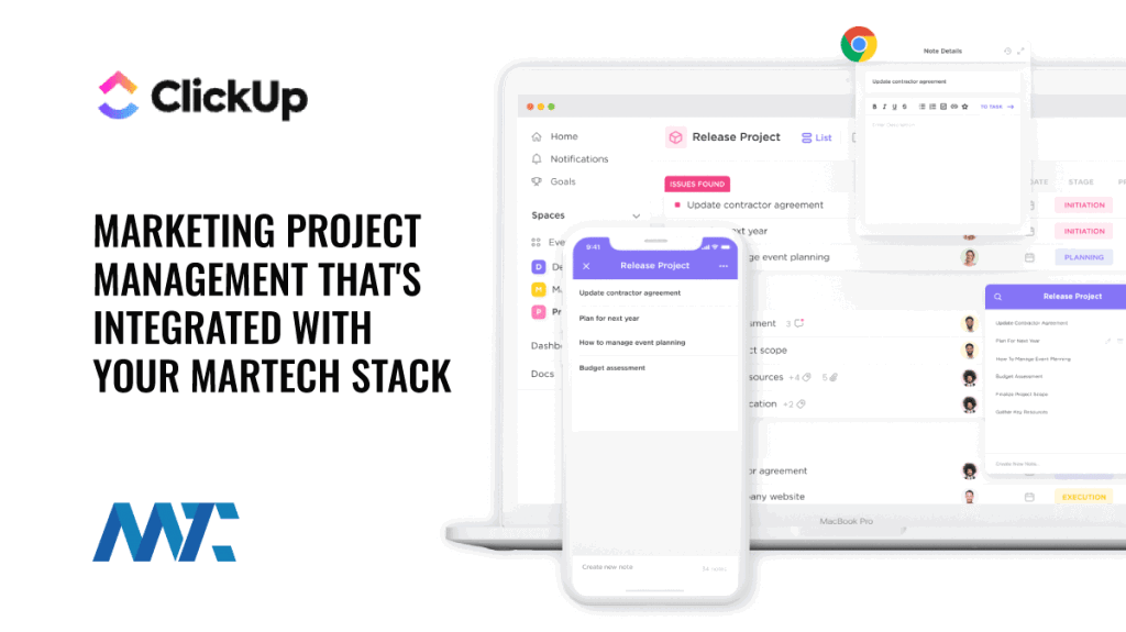 Marketing Project Management Platform - Clickup Collaboration, PM