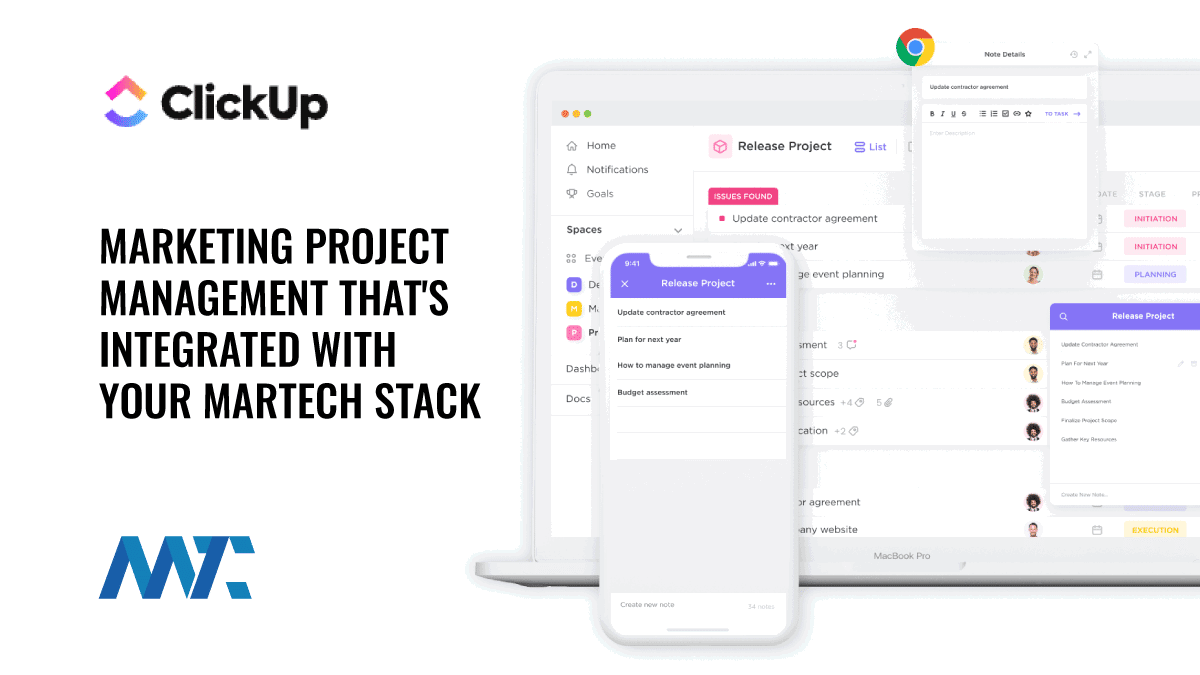Marketing Project Management Platform - Clickup Collaboration, PM