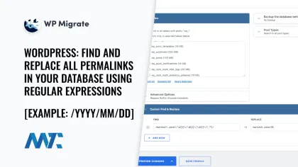 Regex Replace Permalinks in wp_posts with WP Migrate Pro for WordPress