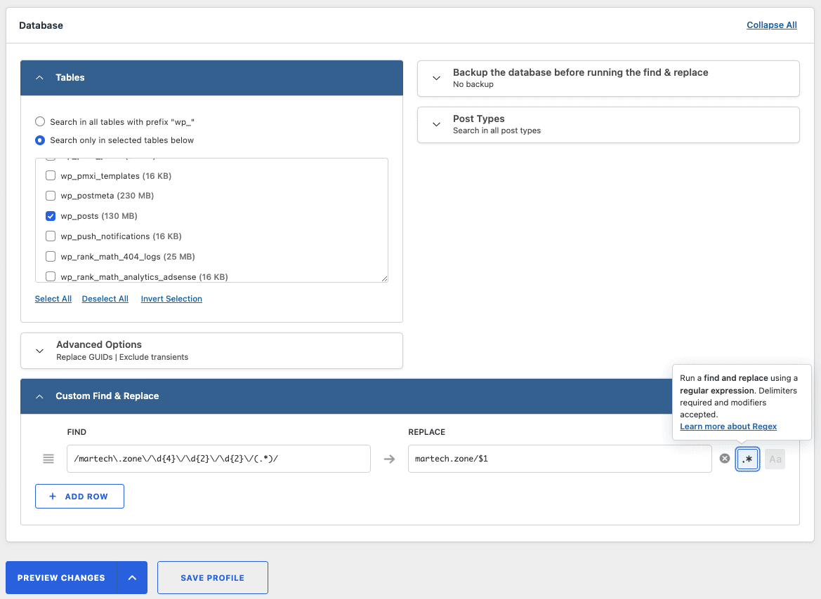 wp-migrate-pro-regex-wp-posts