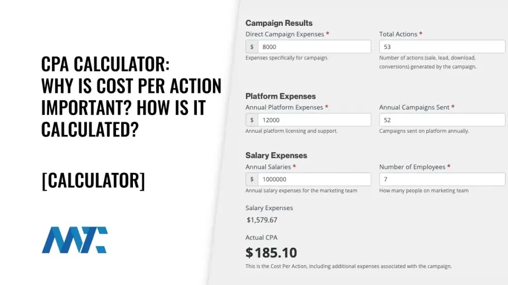 CPA Calculator: How Is Cost Per Action Calculated?