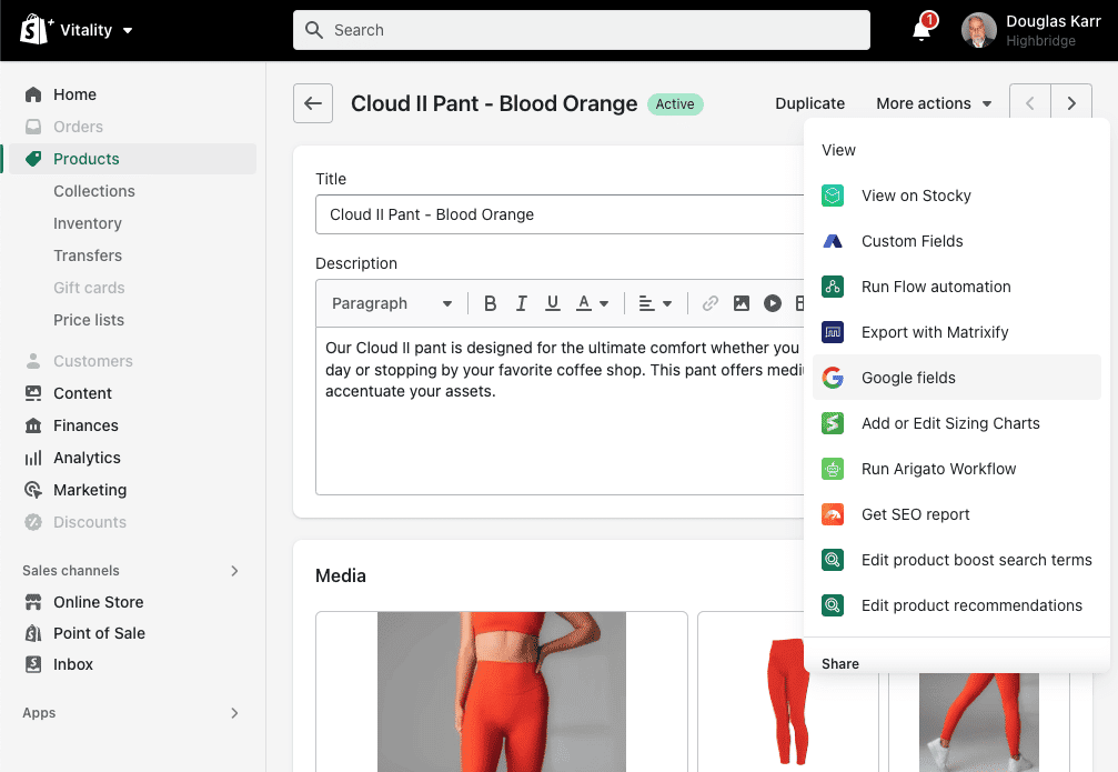 google-fields-shopify