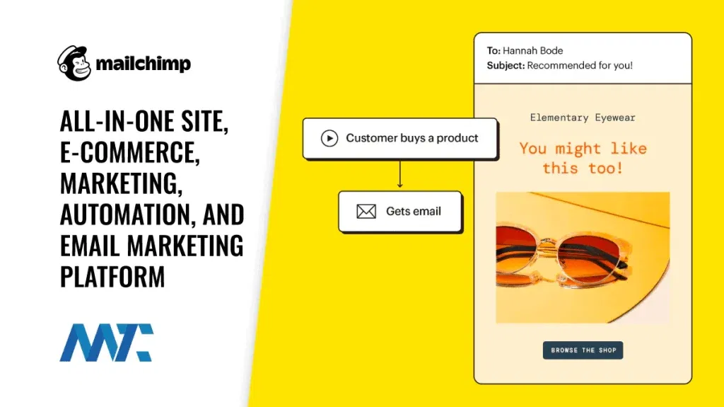 Mailchimp: Website builder, ecommerce, email marketing, marketing automation platform.
