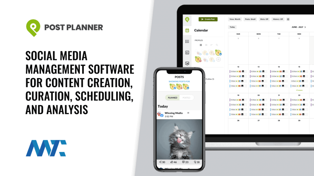 Post Planner - Social media management platform for content curation, scheduling, analysis