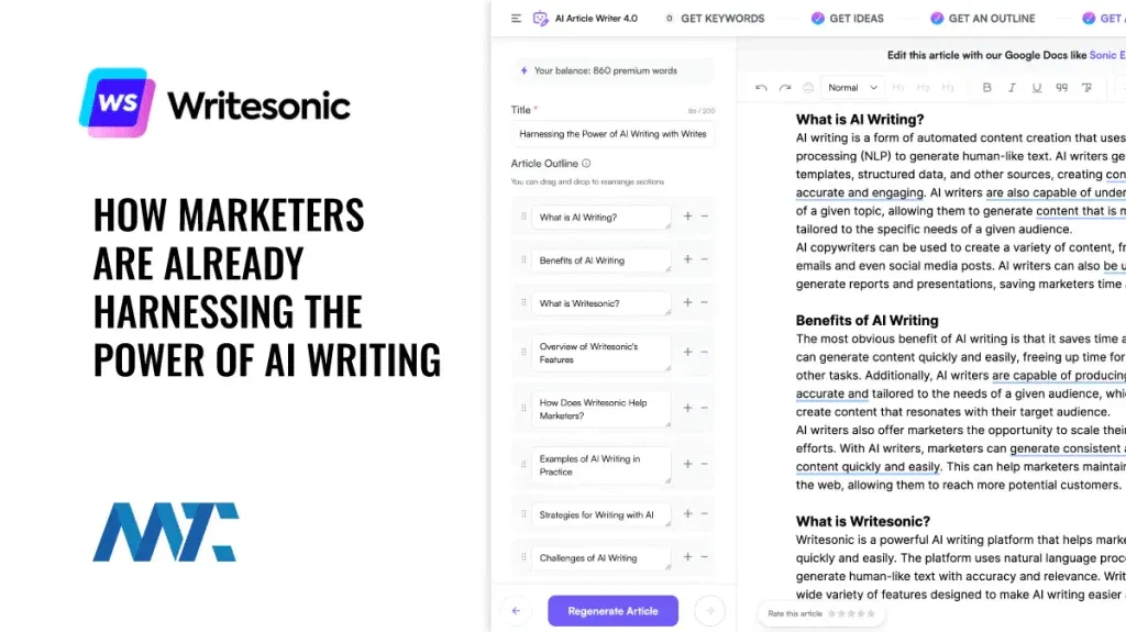 Writesonic AI Writer Platform