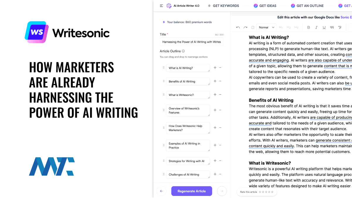 Writesonic AI Writer Platform