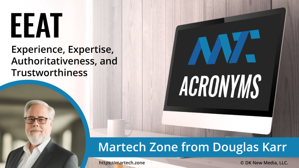 EEAT: Experience, Expertise, Authoritativeness, and Trustworthiness What is the acronym EEAT? Experience, Expertise, Authoritativeness, and Trustworthiness