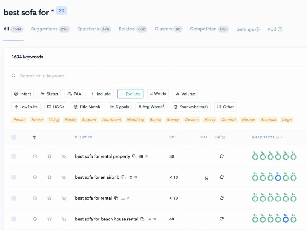 LowFruits: Research And Find Low-Competition, Easy-To-Rank Keywords For Organic Search 10 Keyword Research With LowFruits