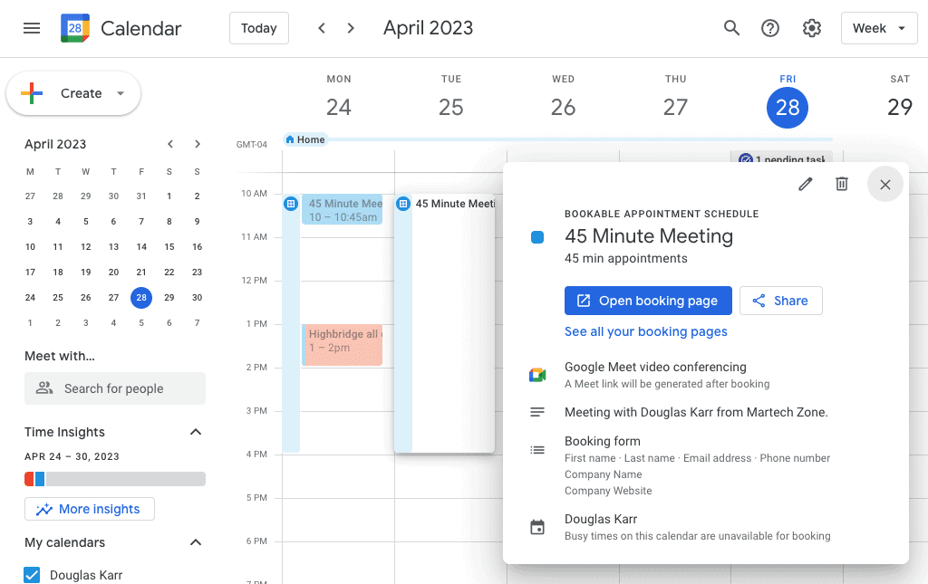 view-appointment-schedule-google