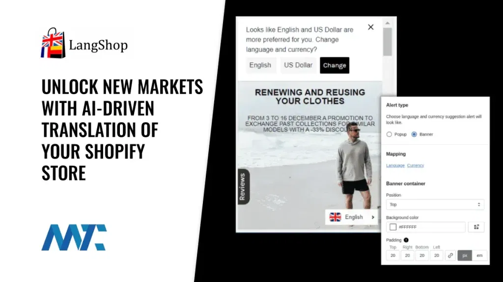 Multi-language translation and currency conversion for Shopify