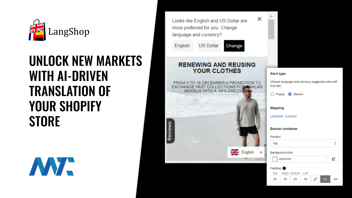 LangShop: Unlock New Markets With AI-Driven Translation Of Your Shopify Store 1 Multi-language translation and currency conversion for Shopify