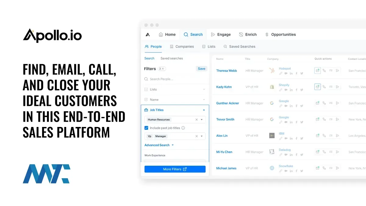 Apollo Sales Platform: Find, Email, Call, Close B2B prospects from their b2b data and automation platform