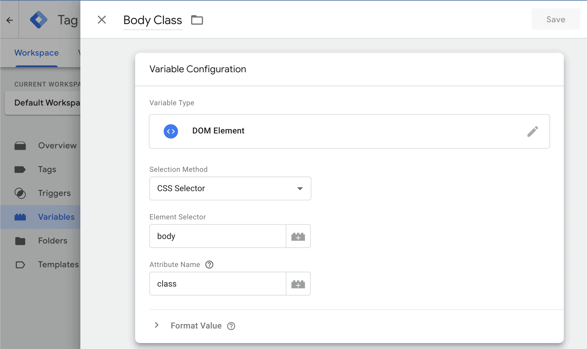 google-tag-manager-variable-wordpress-body-class