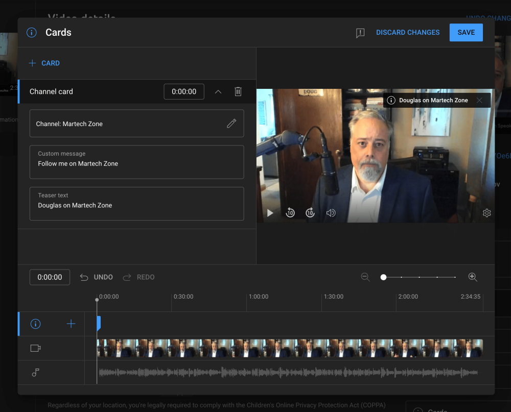 How To Add Cards on YouTube to Increase Video Engagement with Viewers 4 youtube studio channel card
