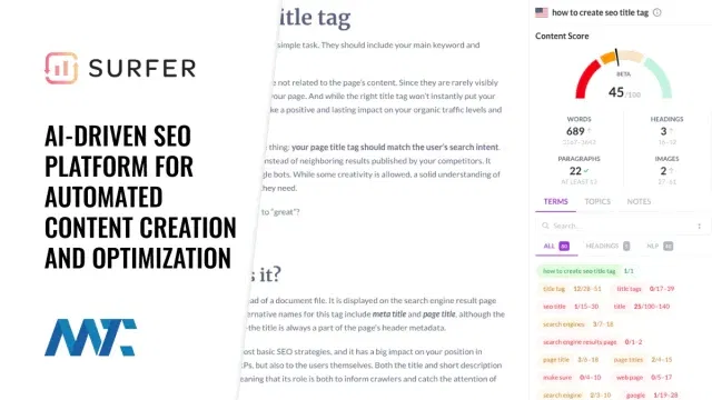 Surfer: AI-Driven SEO Platform