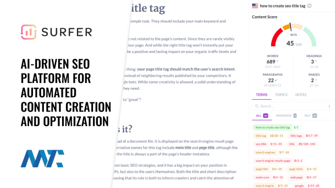 Surfer: AI-Driven SEO Platform