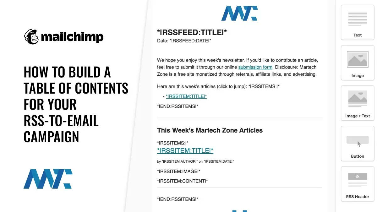 Mailchimp RSS-To-Email Table of Contents Merge Tags (TOC)