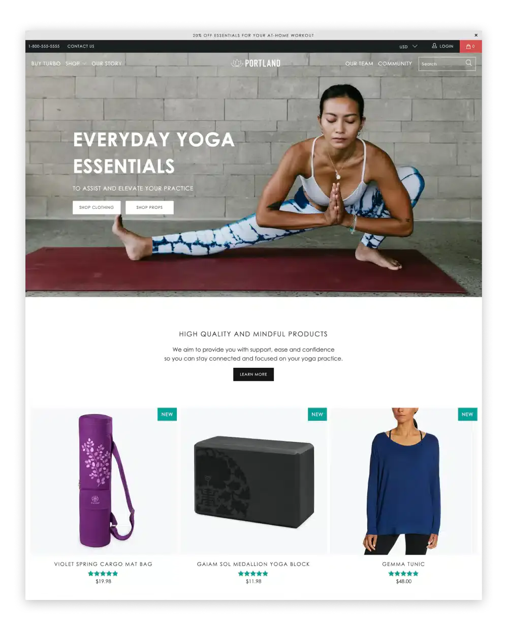 Yoga Store Shopify Theme